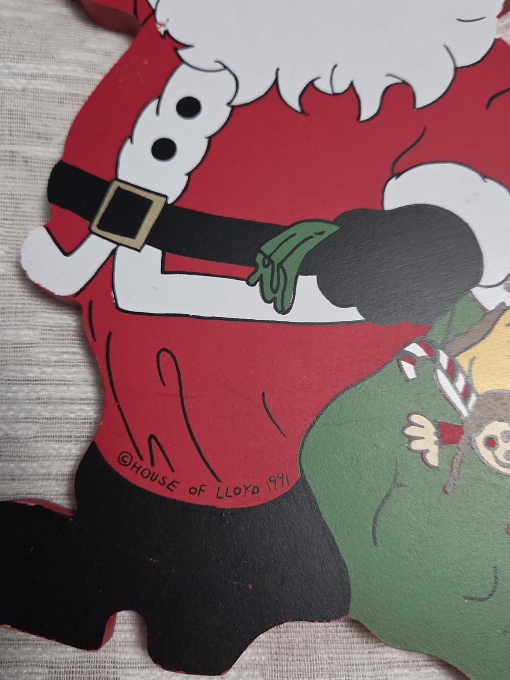 House of Lloyd Vintage Replacement Up The Ladder 1991 Wooden Santa Elf Climbers - Picture 5 of 8